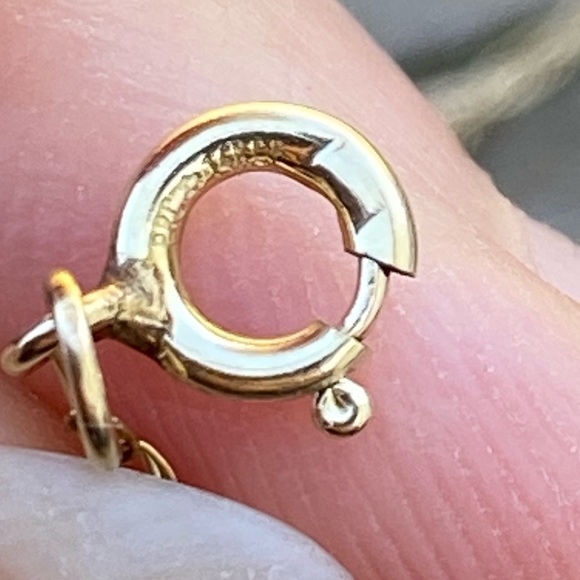 14k Gold Filled Cross necklace w/ genuine Diamond accent - Picture 4 of 10